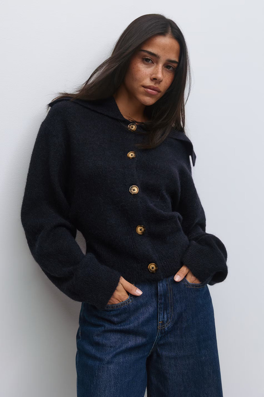 „Elise" Cardigan Schwarz