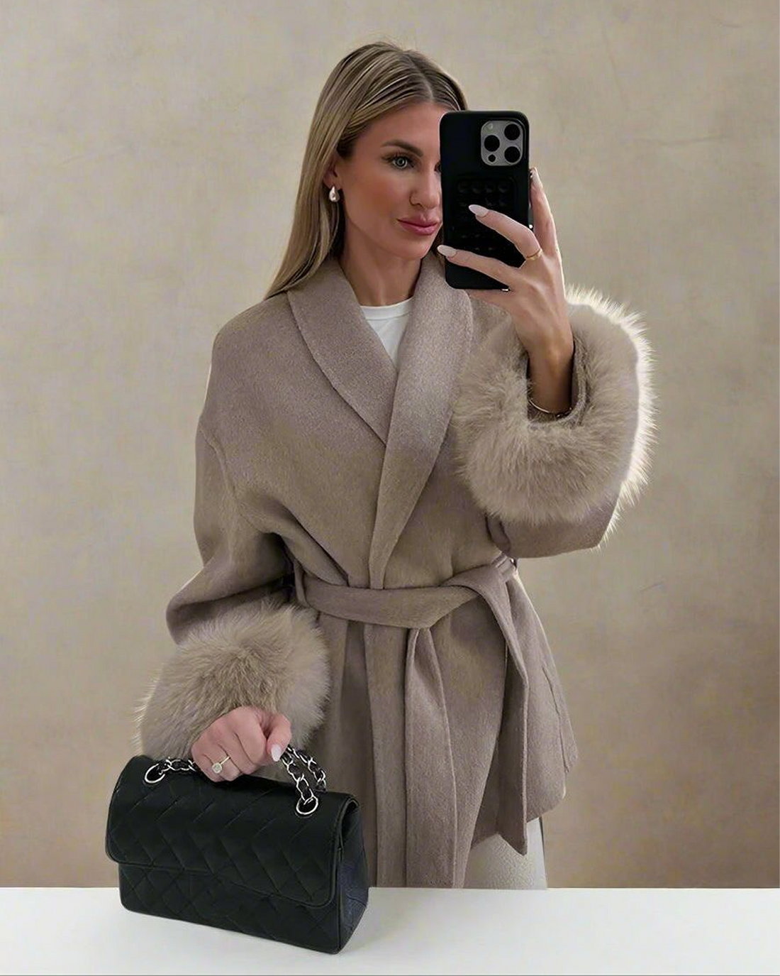 WOOL COAT BEIGE