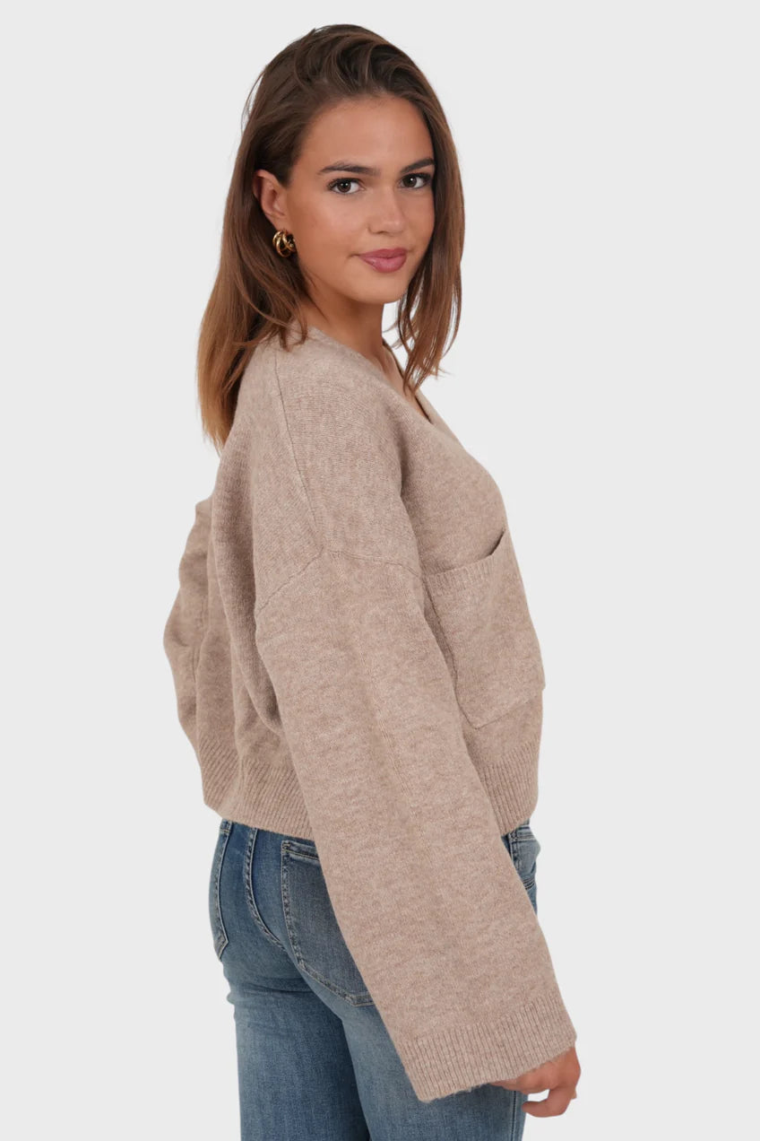 „Aurora" Cardigan Brown